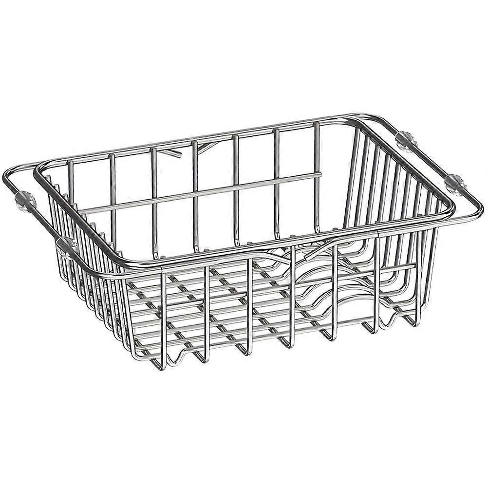 Dish Drainer Rack Expandable Dish Drying Rack Utensil Drying Holder Stainless Steel Sink Drying Rack