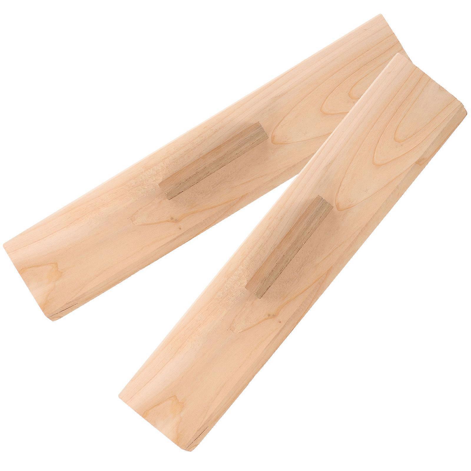 2pcs Folding Quilt Auxiliary Wooden Board Practical Supply