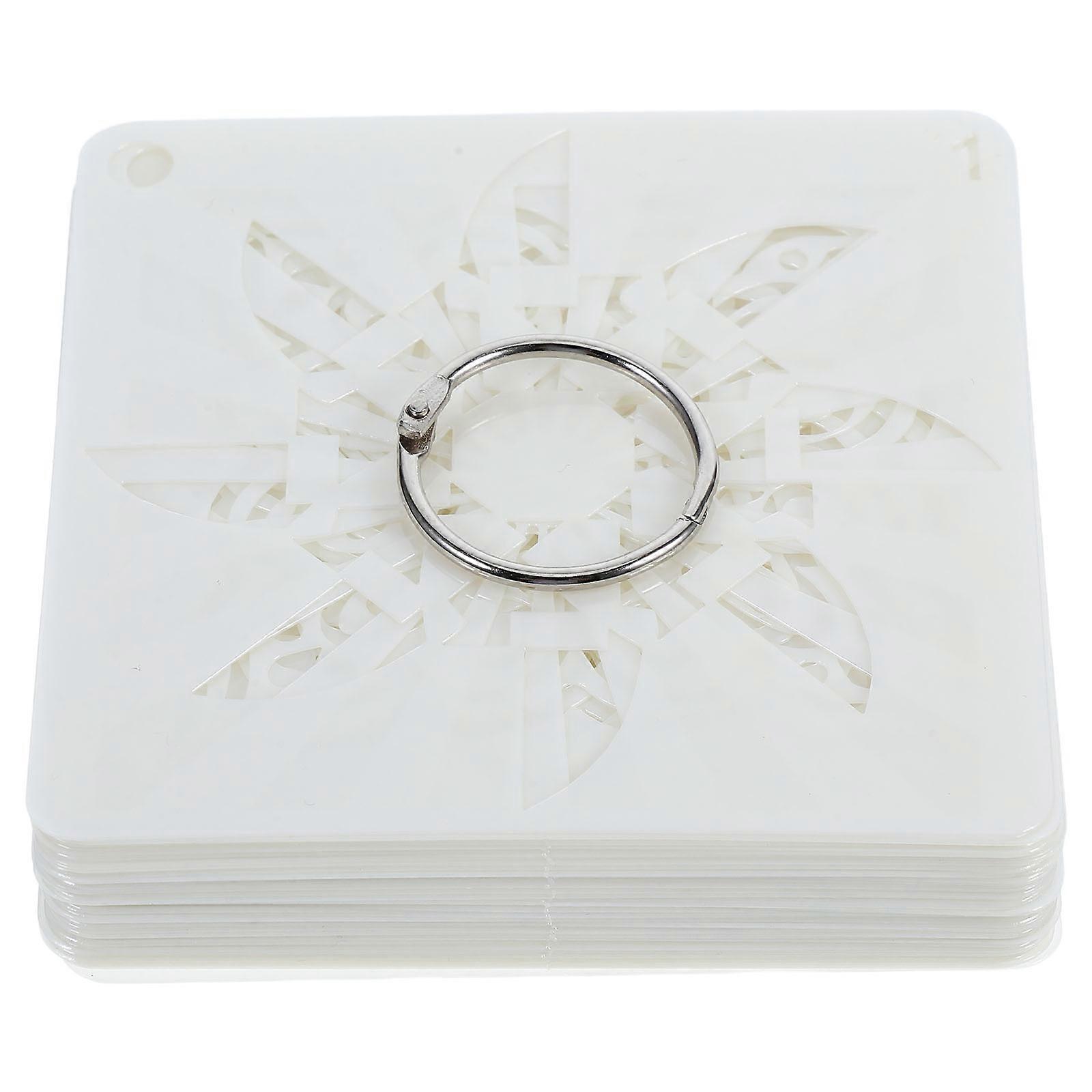 Mandala Stencils for Painting Creative DIY Craft Set Reusable PET Material Versatile Templates 1 Set