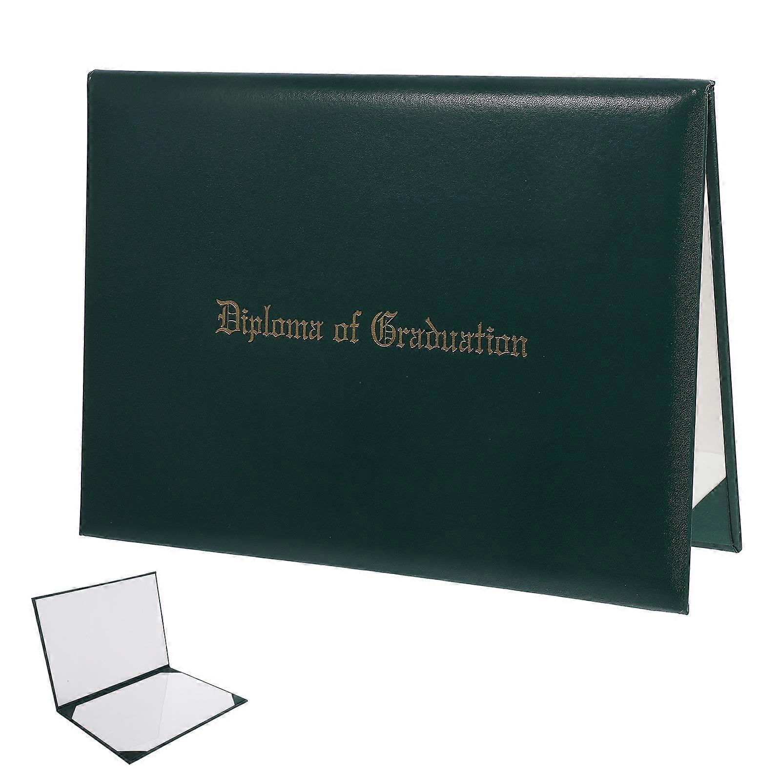 Elegant Padded Diploma Cover Holder with Satin Corners, Deep Design for Graduation Certificates