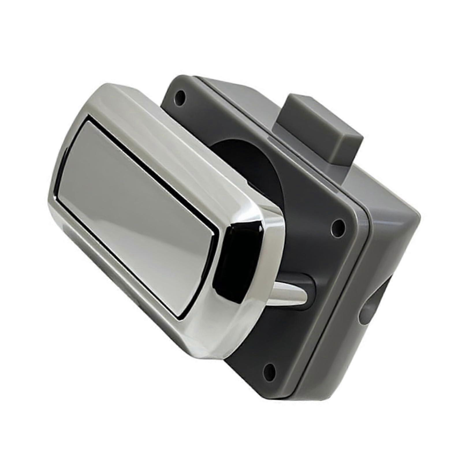 Press Lock and UserFriendly Button Mechanism Push Button Furniture Safety Lock for Trailers and Household Use Bright Chrome