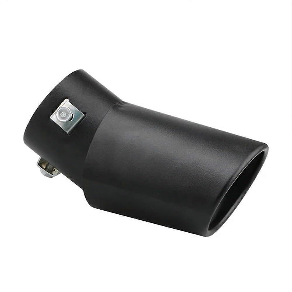 Exhaust Pipe Rear Tip Automotive Exhaust Muffler Tip Single Outlet Round Rear Round Exhaust Muffler Modified Car Tailpipes Black Bend