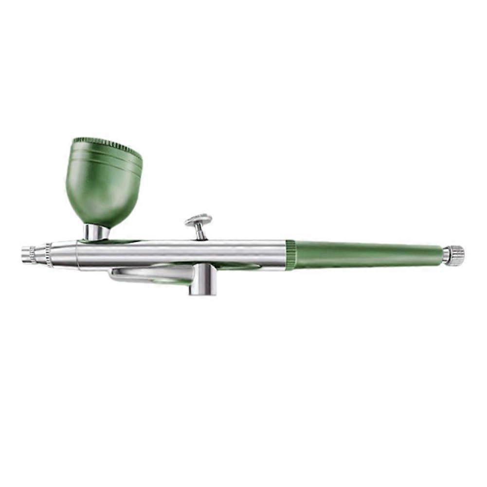 Portable Single Action Airbrush 0.3mm Nozzle Spray Tool for Models Cakes Nails Automotive Beauty Durable Easy Install Green