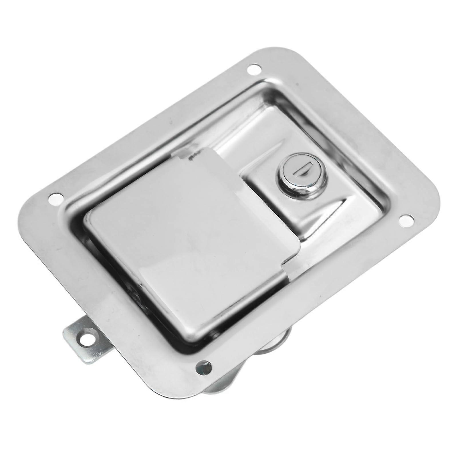 304 Stainless Steel Toolbox Flush Mount Lock with 2 Keys for Motorhomes, Trucks, Trailers, and Cabinet Security