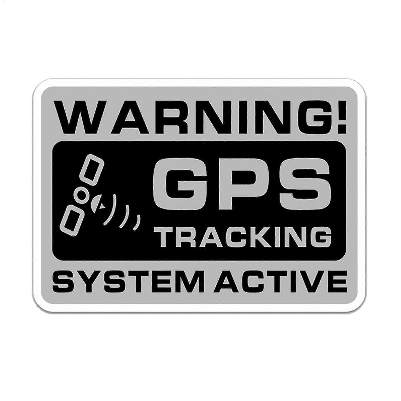 GPS Tracking Label - 10-Pack, Vehicle Alarm Stickers, Weatherproof Adhesive Security Labels, S-Size Warning Labels