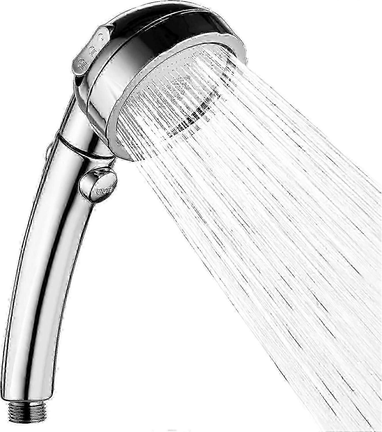 Optimized 304 Stainless Steel High Pressure Shower Head with Water-Saving Feature, Hand-held & Easy Install for Bath (ShiKai) - Quality Assured