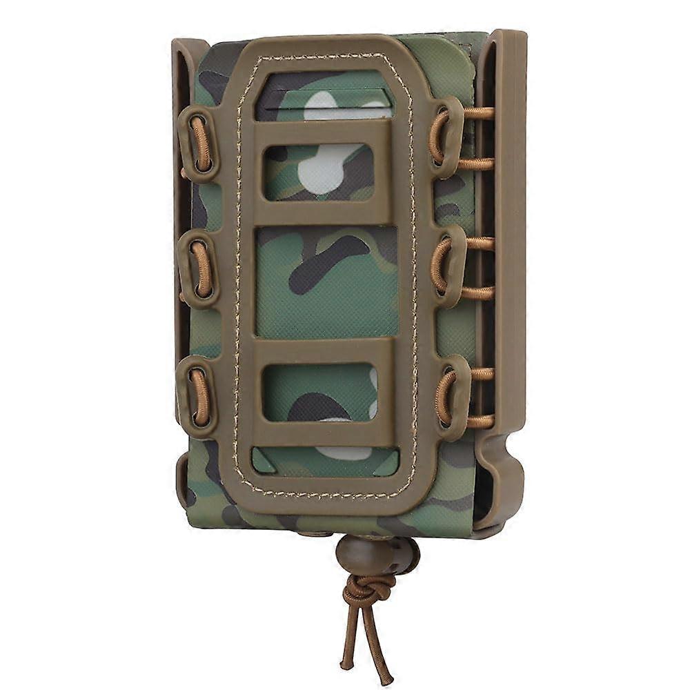Tactical Airsoft 762 556 Magazine Carrier Pouch for M4 AK AR Rifles, Soft Shell Scorpion MOLLE Quick Release Holder