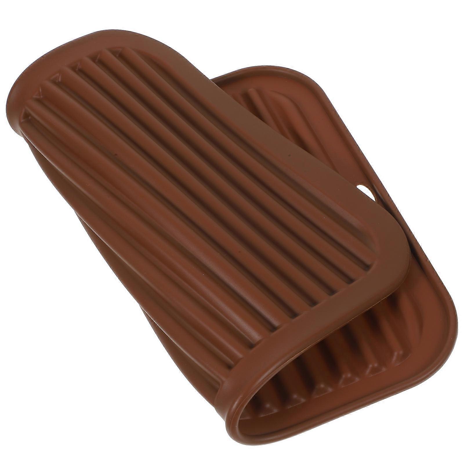 Coffee Silicone Heat-Resistant Pad for Plates and Pans with Non-Slip Design Versatile Use 7.87 x