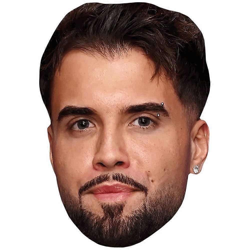 Nathan Campbell (Beard) Celebrity Mask, Flat Card Face