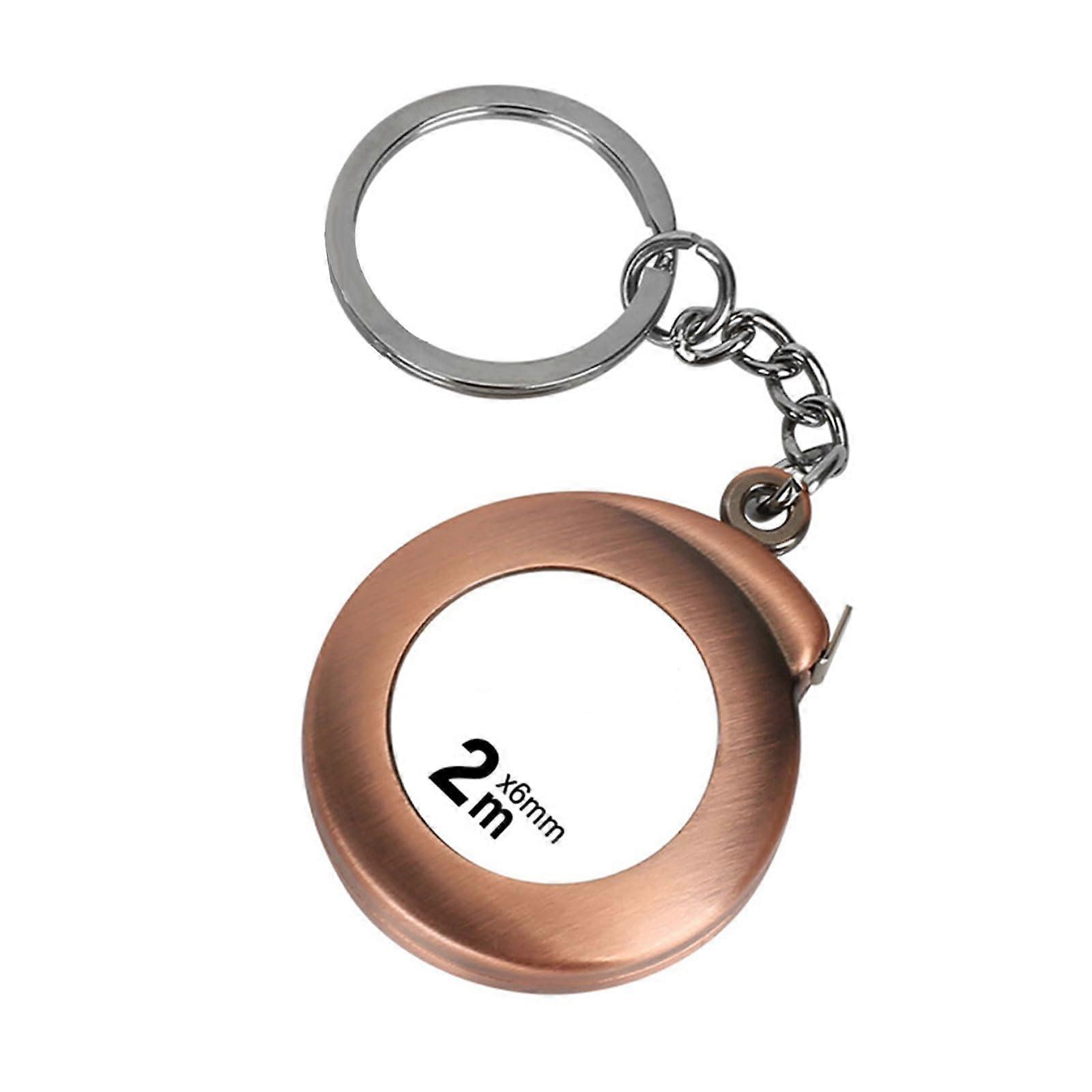 Small measuring tape, measuring keychains, measuring tape, Renner 6foot 2meter pocket with clear markings for home, keychain, bronze.