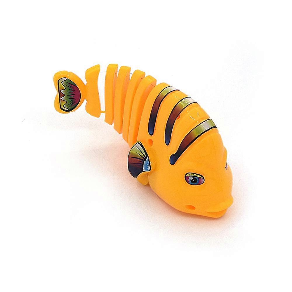 1/3 Pcs Plastic Wind-Up Wiggle Fish Toys with 360 Degree Rotating Action Perfect for Parent-Child Interaction