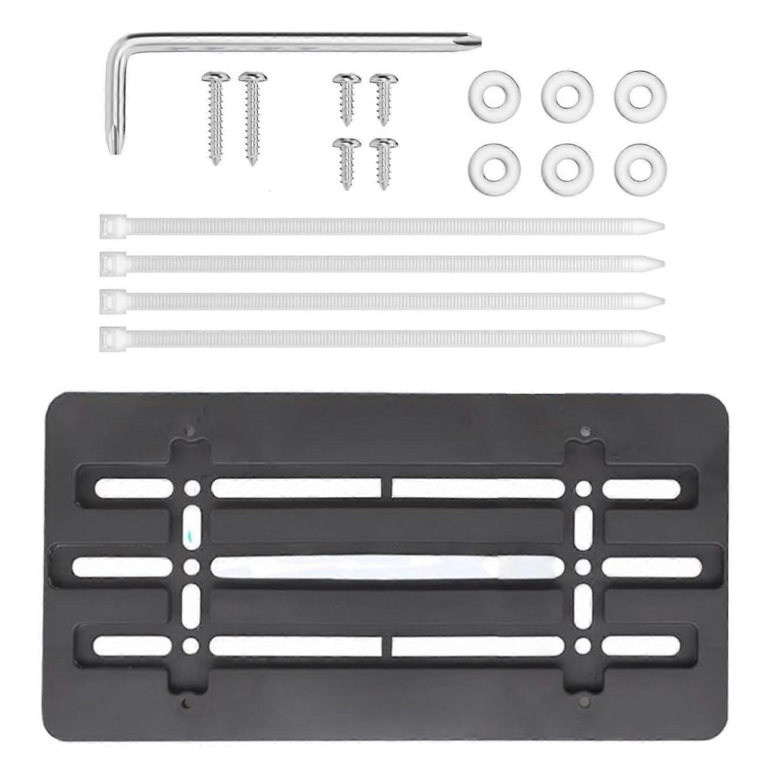 License Plate Holder Mounting Kit With Screws And Screwdriver For SUV Front Bumper Easy Installation