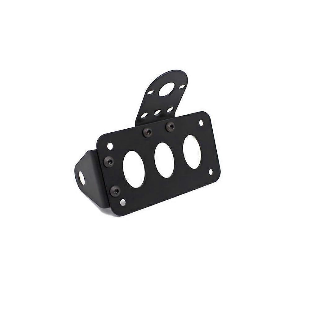Motorcycle License Plate Holder Frame With Rear Taillight Bracket, Brake Light Bracket For Cruiser And Chopper Bikes