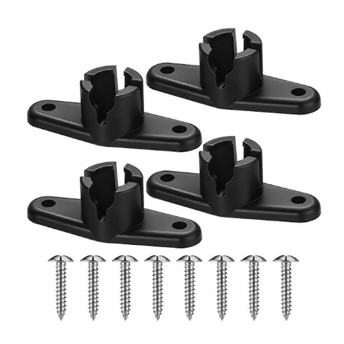 4Pcs Awnings Ball End Bases for Trimline Plastic Up Awning Ball End Bases for Trim Line
