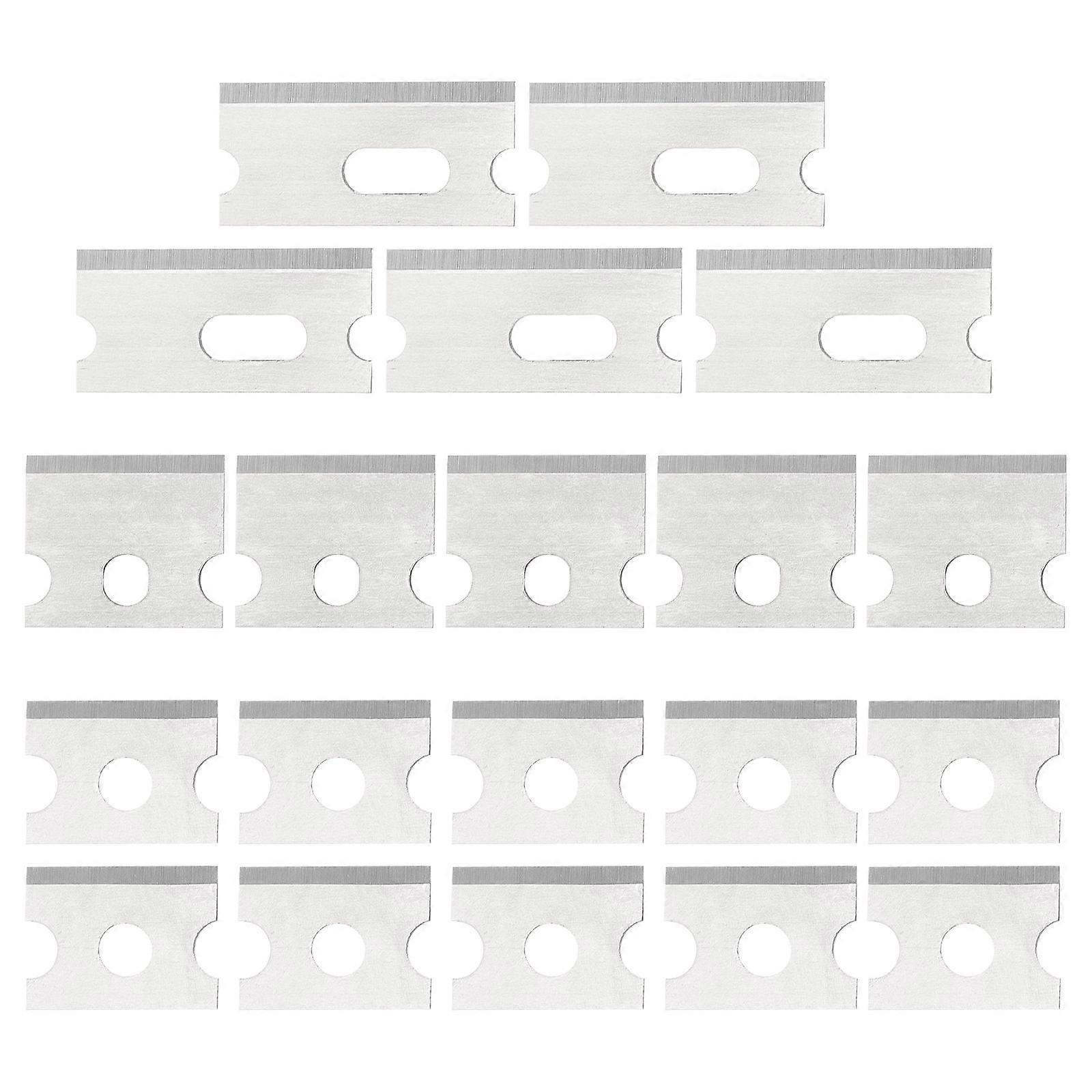20pcs כלי לחיצה החלפת להבים חותך כבל Ethernet מעשי (כסף)
