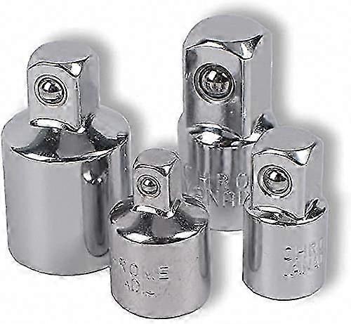 4pcs Ratchet Socket Adapter Set 1/2" to 3/8" 3/8" to 1/2" 1/4" to 3/8" 3/8" to 1/4" Reducer for Sockets and Drill Bits