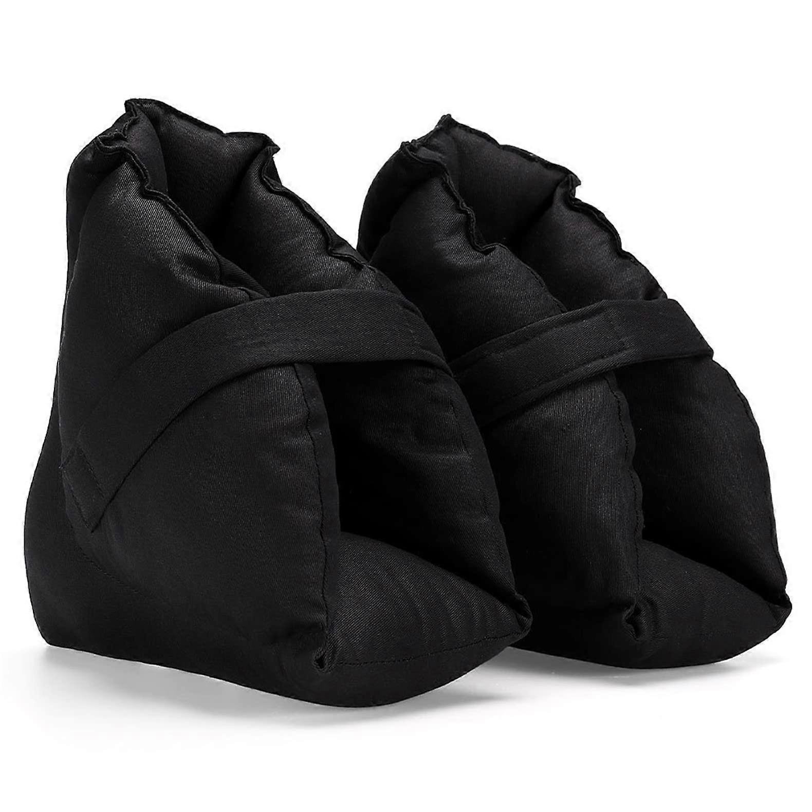 Heel Protector Cushion Pillows - 2 Pack Ultra Quilted Soft Washable Boot Cushions for Pressure Relief from Sores and Ulcers