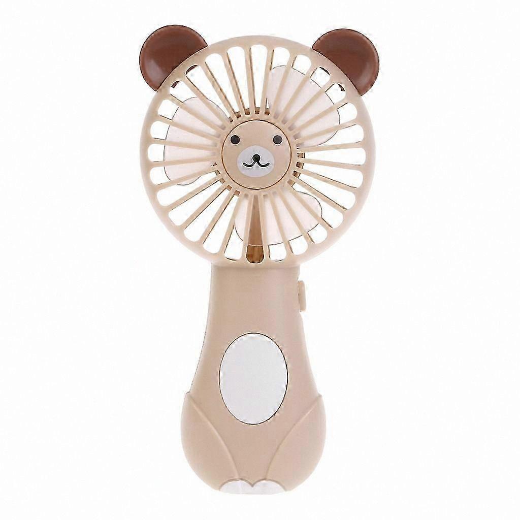 Mini Portable Fan with Cute Design, AA Battery Operated, Compact Cooling for Summer Use