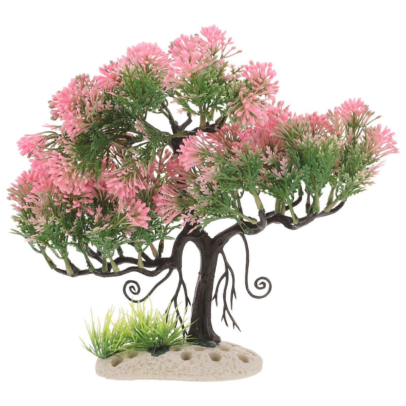 Fish Tank Tree Artificial Aquarium Plant Fish Tank Plastic Tree Simulation Tree Model