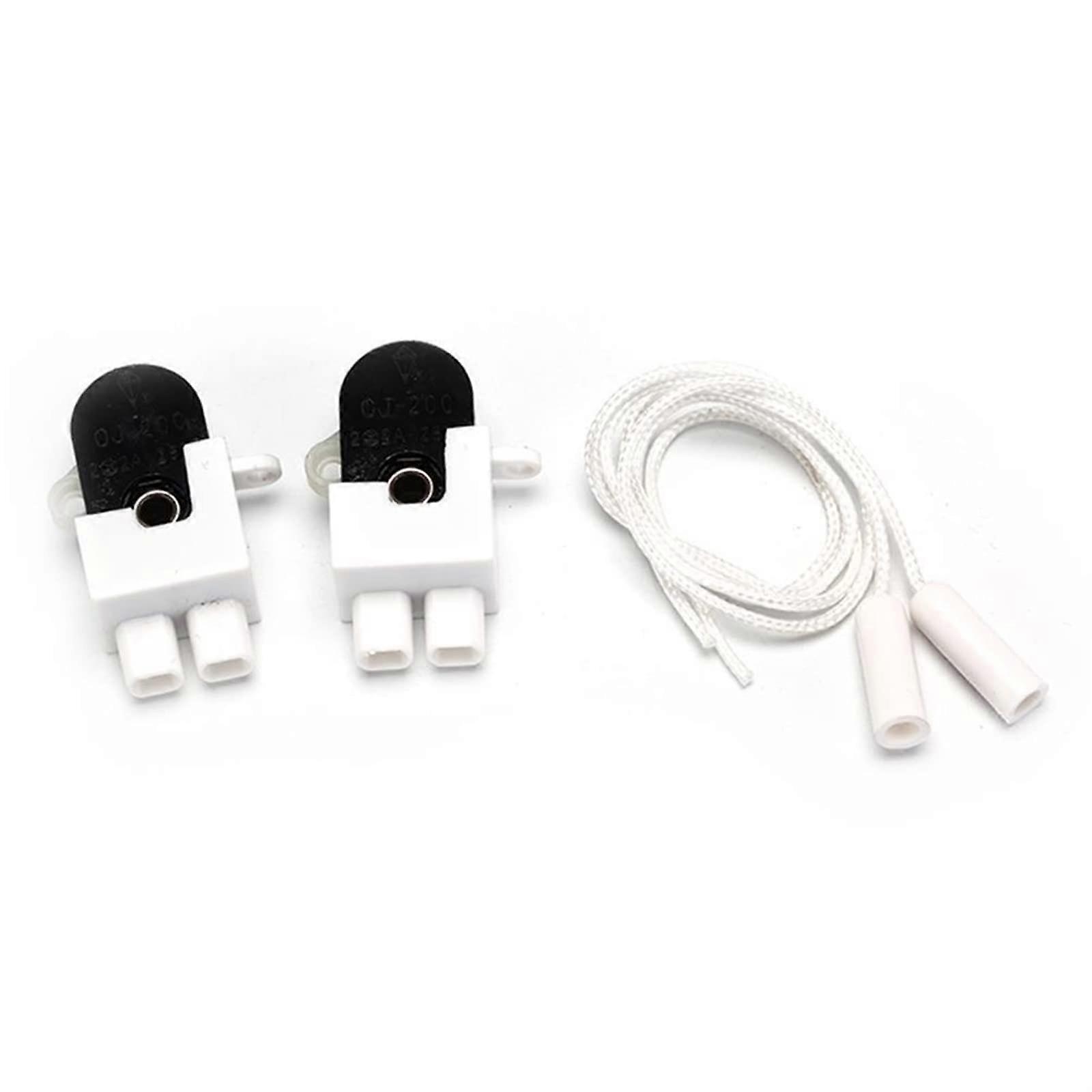 2p 3p Core Wire 200 Open Single Pull Control Switch EU Wall Led Lamp Light Cable Switch 2Pcs
