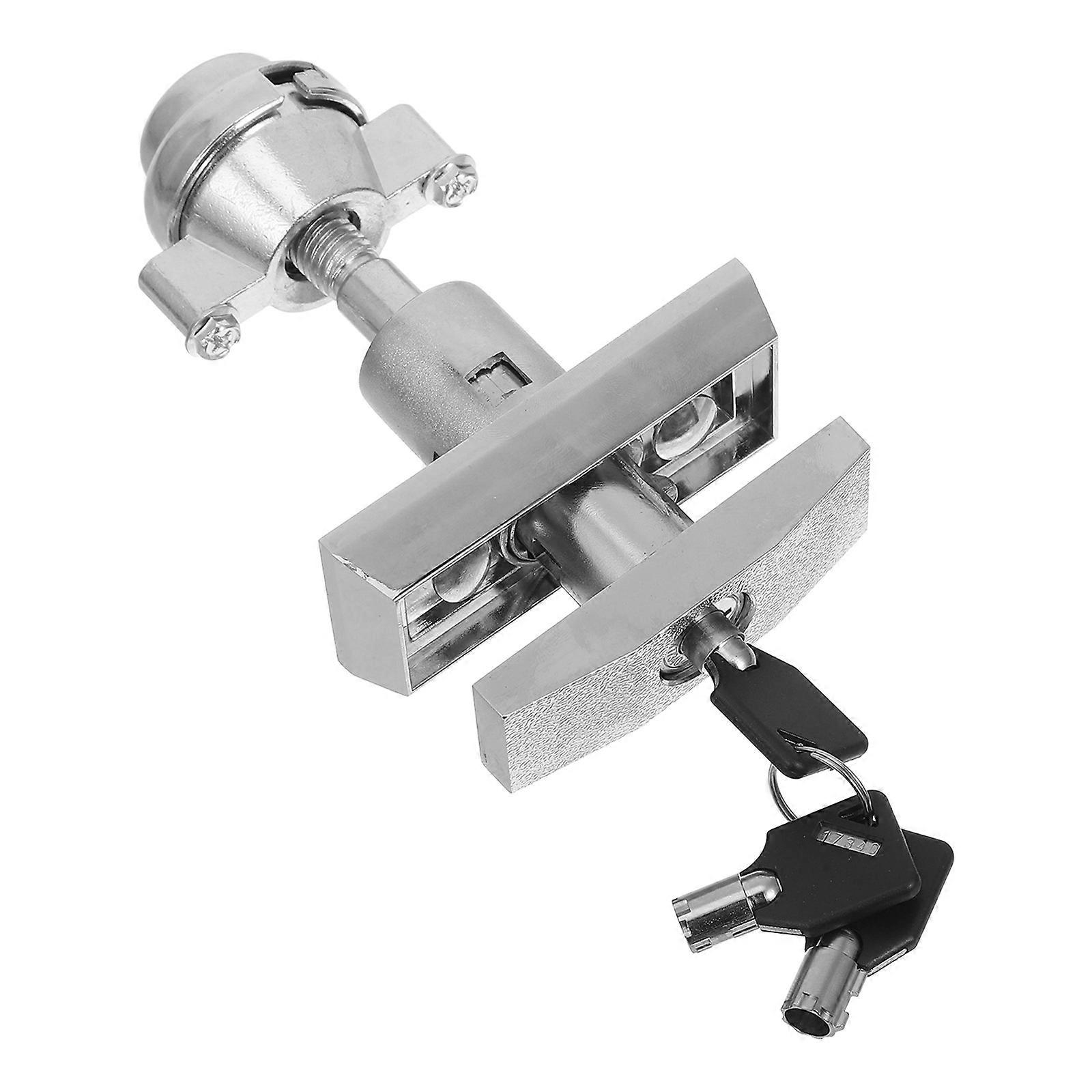 Vending Machine Replacement Lock for Candy Machine T-Handle Silver Iron with Lock 1 Set