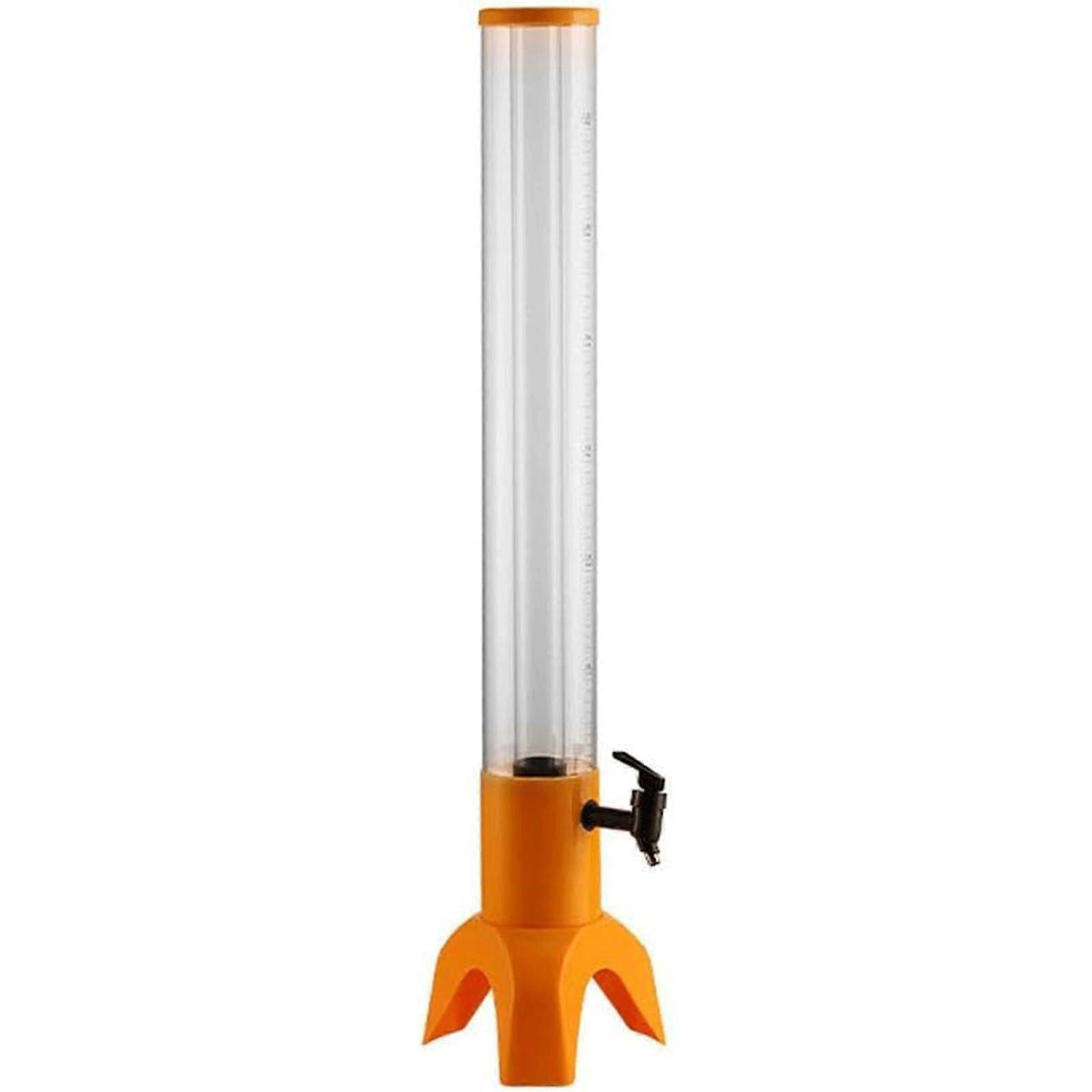 3L/101OZ Beer Tower with Stable ABS Tripod, Drink Tower with Tap, Ice Tube and LED Lights, Beer Container Beverage Dispenser Ref: 2130