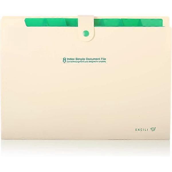 תיקיית קבצים, תיקיית מסמכים, אקורדיון, מארגן מכתבים מתרחב, 8 תאים (אדום)