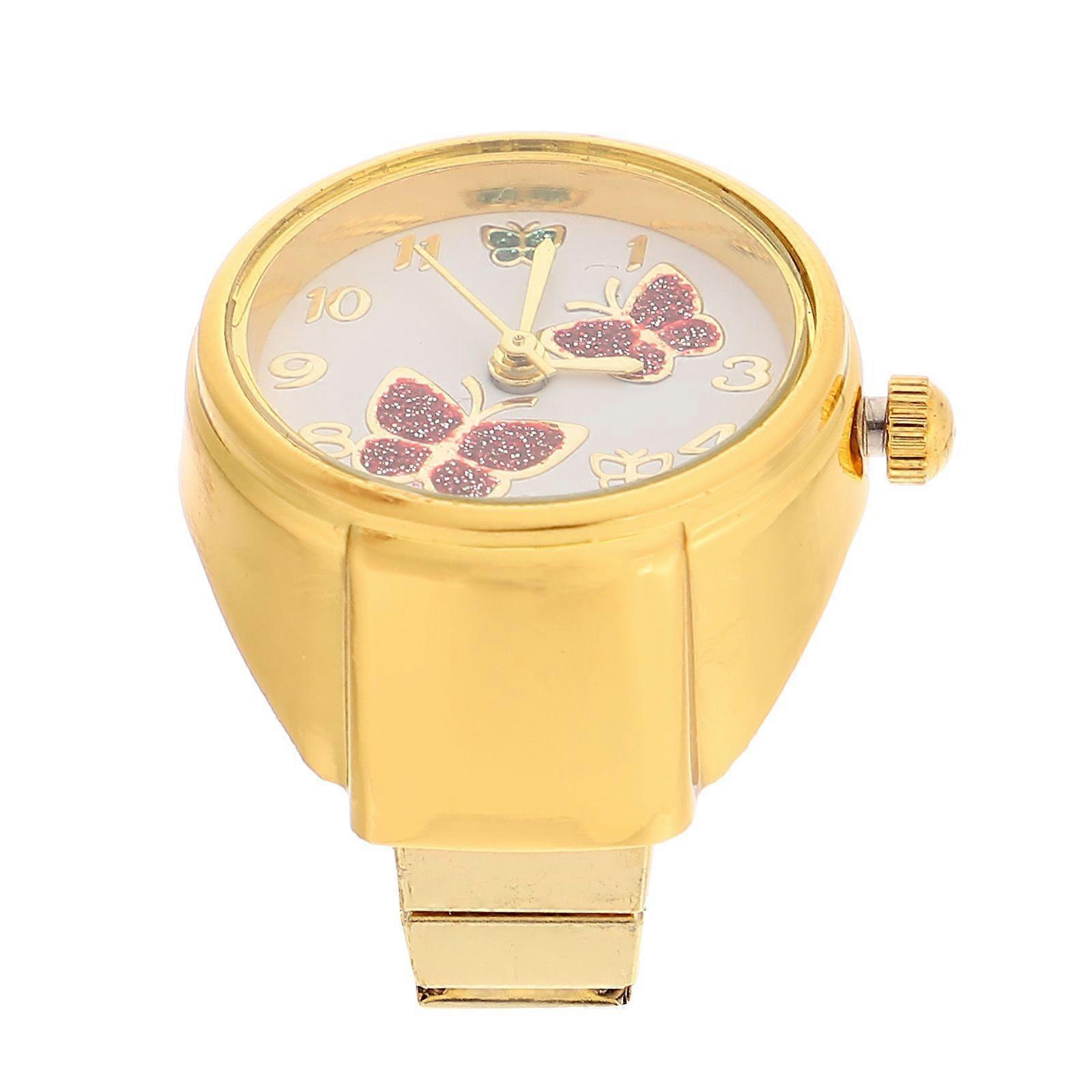 Decorative Ring Watch Exquisite Watch Ring Wear-resistant Ring Clock People Decor