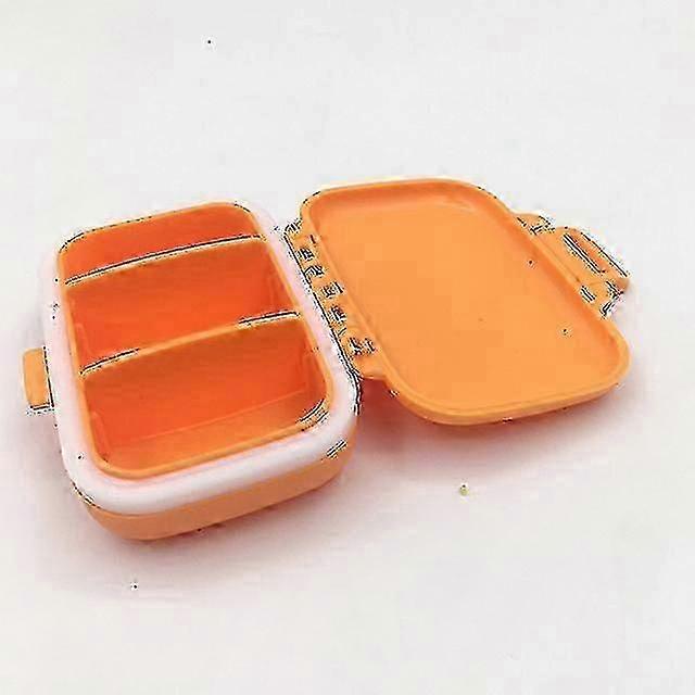 Mini Portable Pills Organizer Case 3 Grids Pillbox Tablet Storage C...