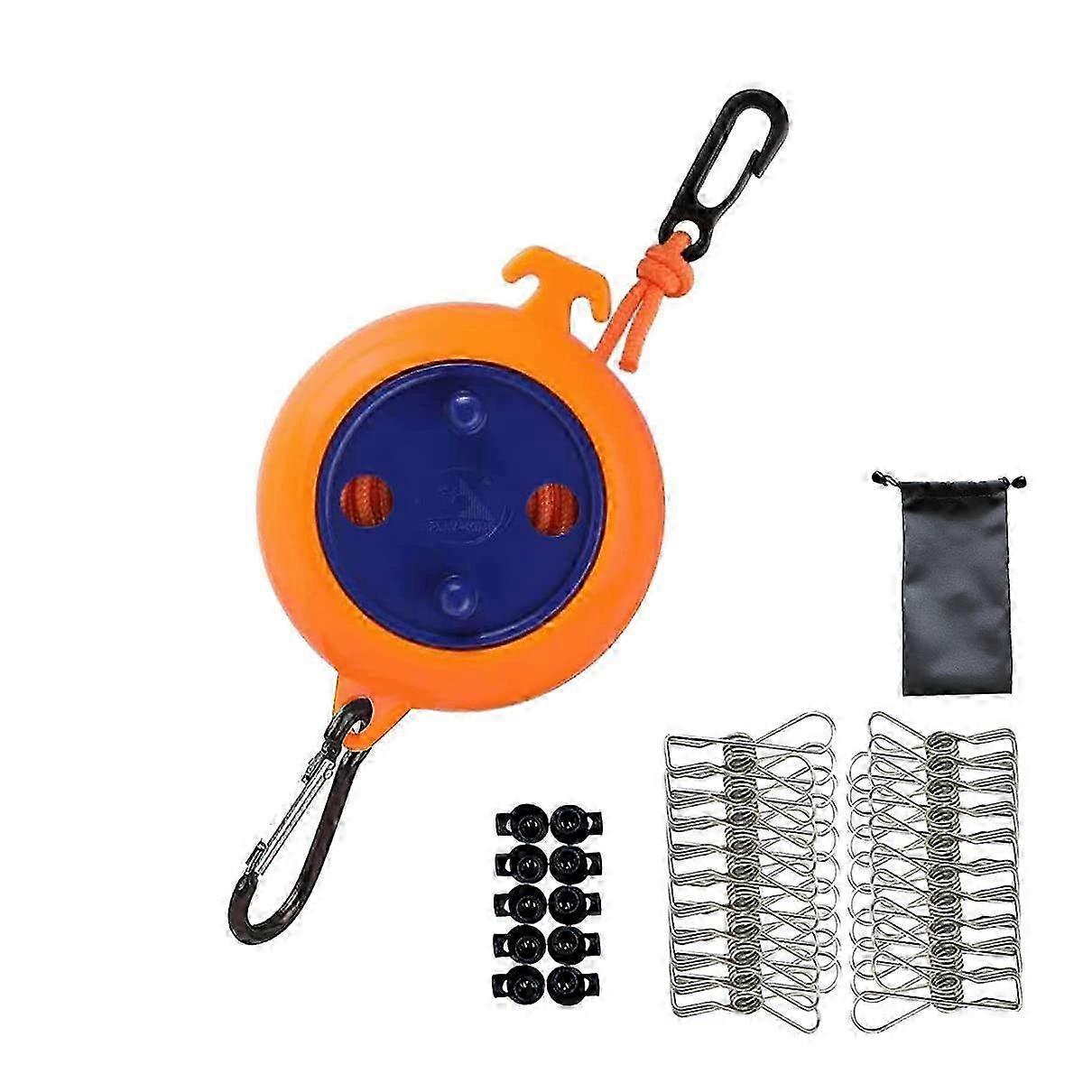 Camping Retractable Clothesline,Portable Clothesline,Outdoor Clothe...