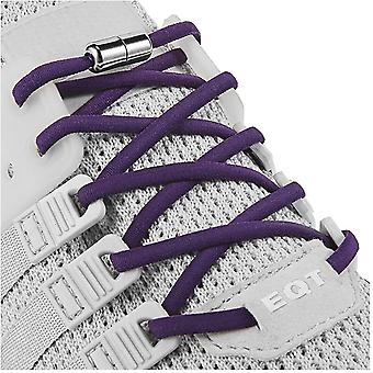 Veeki Purple Elastic No Tie Shoe Laces For Adults,Kids,Elderly,System With Elastic Shoe Laces(5 Pairs )