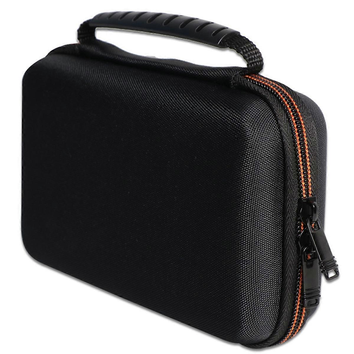 Game Console Hard Shell Carrying Case for XL Game Card Accessories Protective Storage Bag Orange & Black