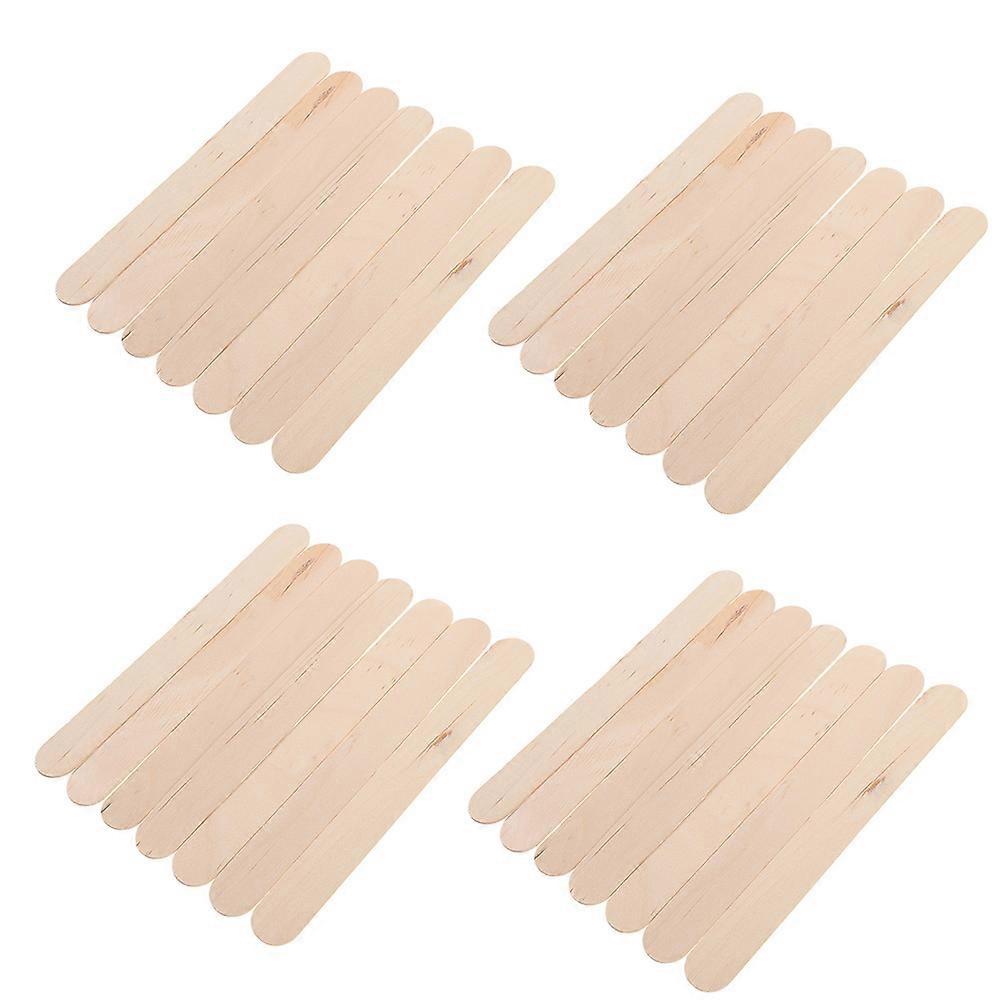 Khaki Colored Wooden Popsicle Sticks for Crafts and Decoration Smooth and Safe to Use 10 Packs