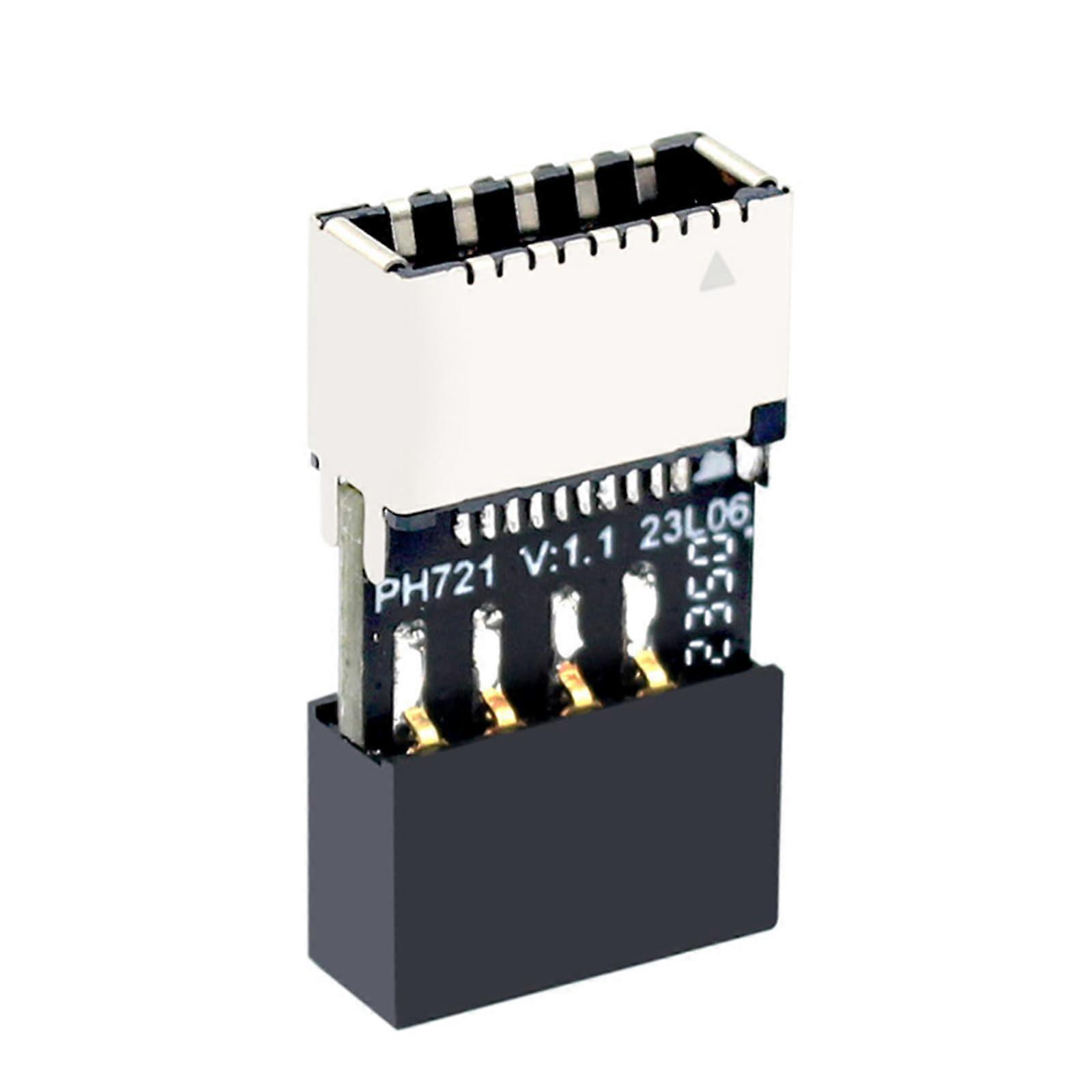Mainboard USB2.0 9PIN To TypeC TypeE 20Pin Female Adapter USB Internal Header To USBC, Speed, Durable