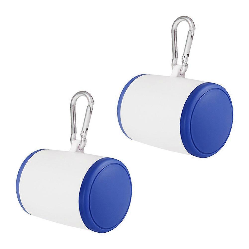 Dog Walking Bag Portable Storage Box for Pet Use 2Pcs Blue