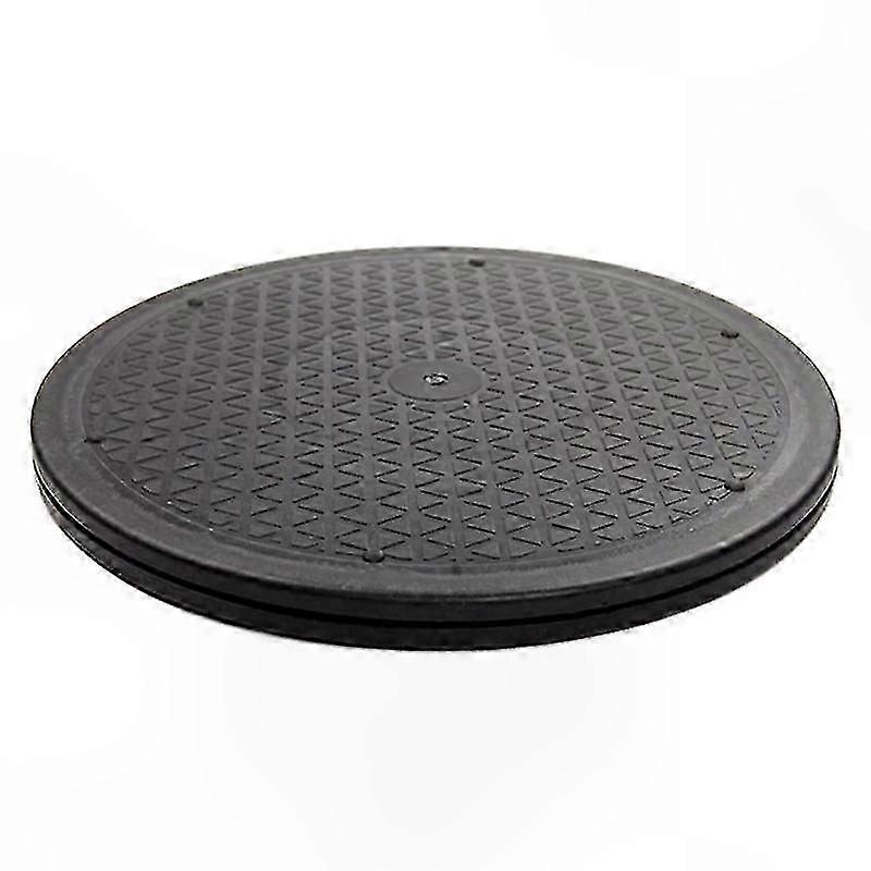 12 Inch Durable Steel Swivel Stand for Monitor and TV, Rotating Turntable, Black Round Base