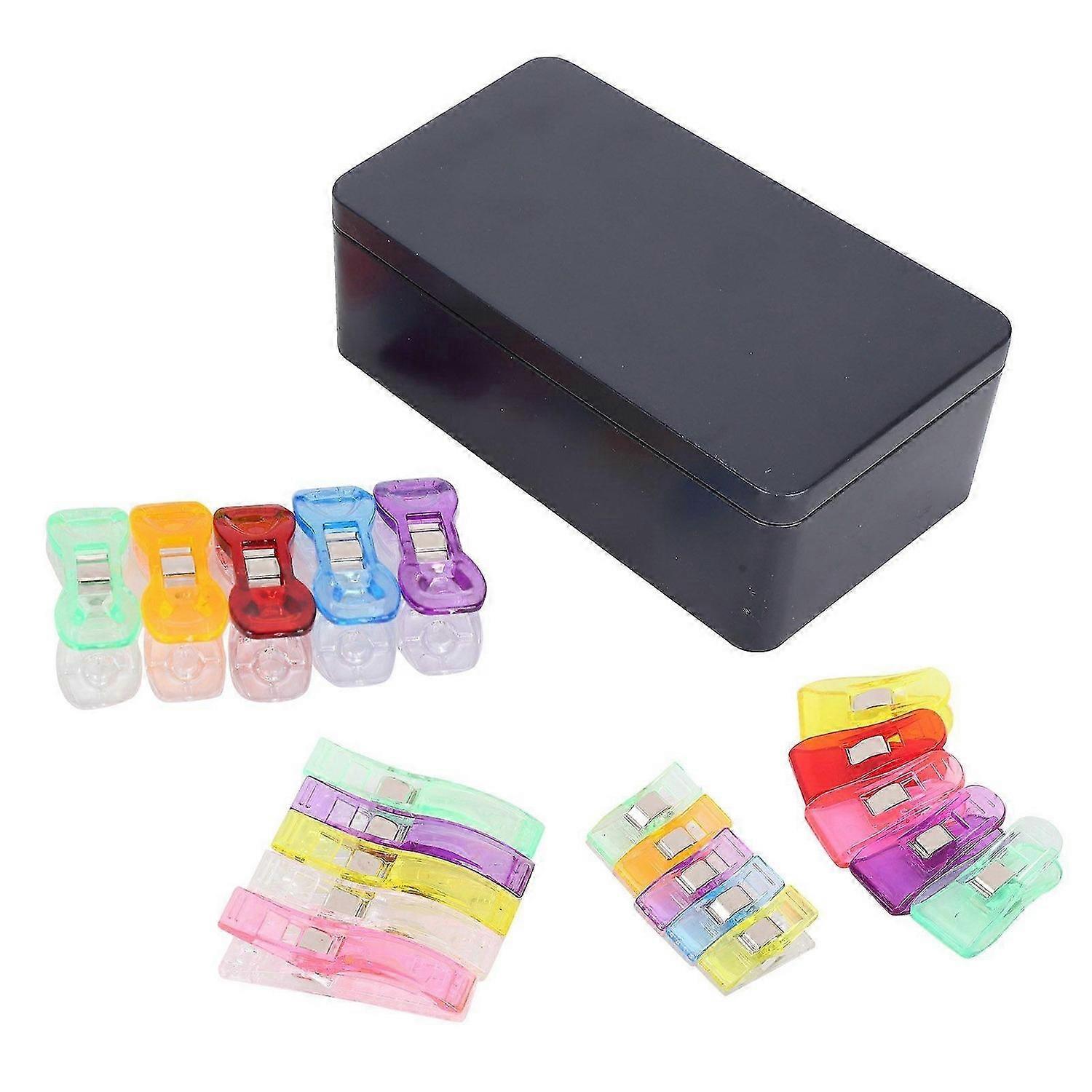 2025 Latest Model 100Pcs Sewing Clips Assorted Color Plastic Hemming