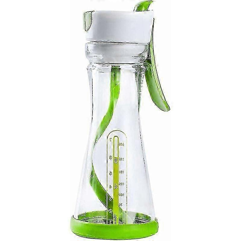 Salad Dressing Mixer, Manual Salad Dressing Bottles Mixing Container With Pump Handle, Salad Dressing Shaker (ShiKai)