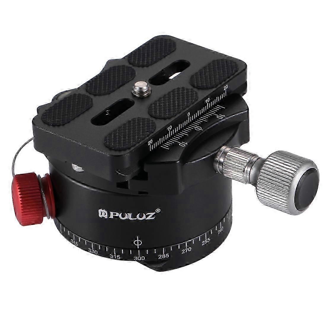 PULUZ Aluminum Alloy Panoramic Indexing Rotator Ball Head with Quick Release Plate for Camera Tripod Head 2025