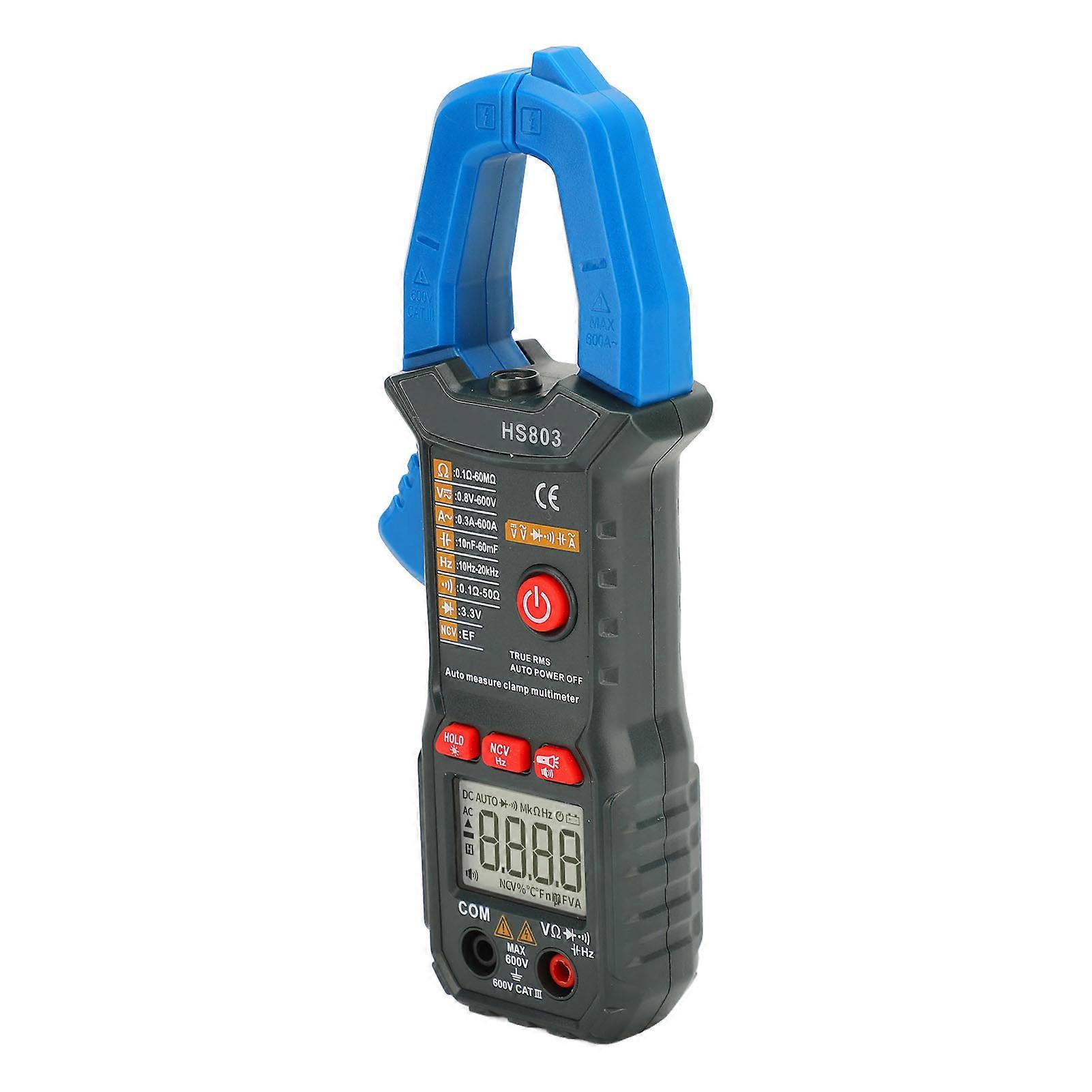 High Accuracy Digital Clamp Multimeter with NCV & Voice 60mF Cap