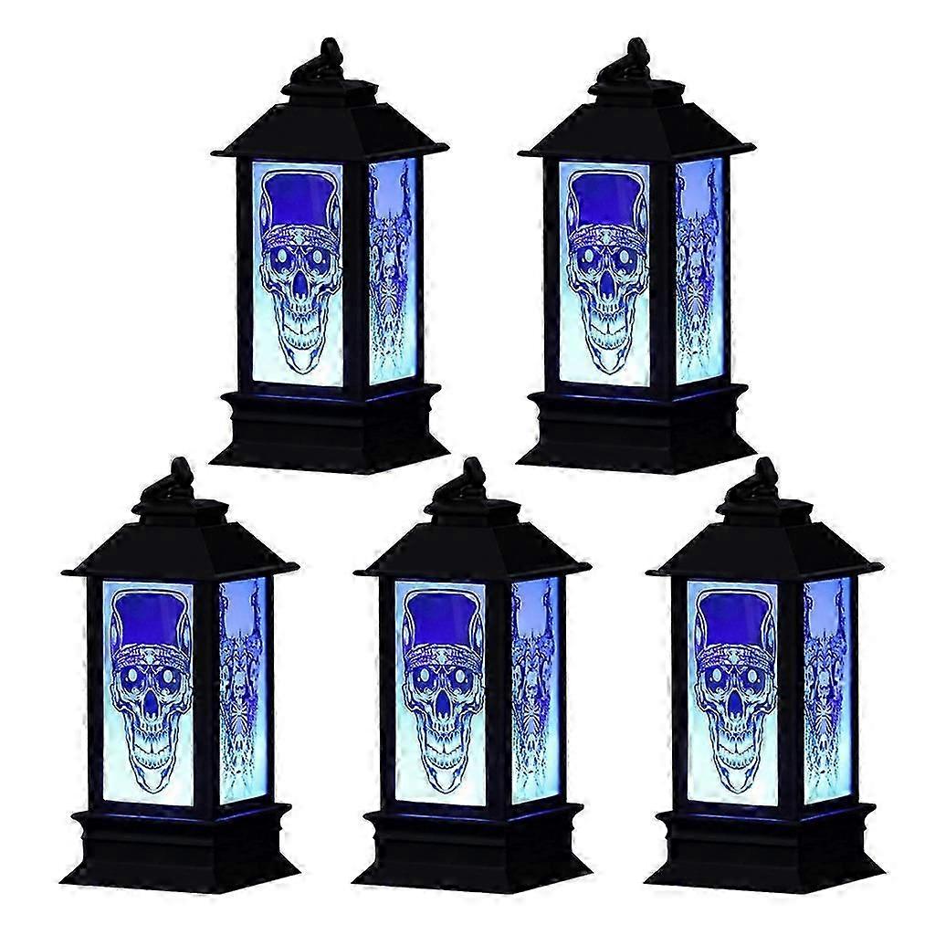 Halloween Hanging Decor Light Pumpkin Ghost Skull Lantern Props for Garden Yard