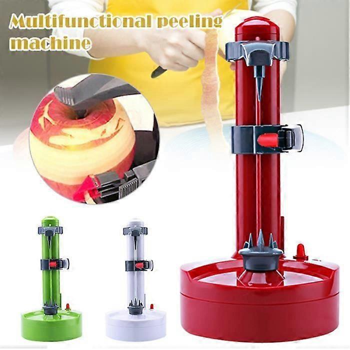 Electric Peeler with Adapter Multifunction Kitchen Automatic Peeler for Potatoes Fruits and Vegetables - GREEN
