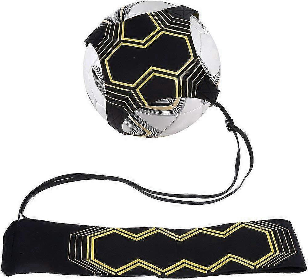 Football Training Aid Adjustable Waist Belt Elastic Rope for Size 3-5 Balls Improve Ball Control and Passing