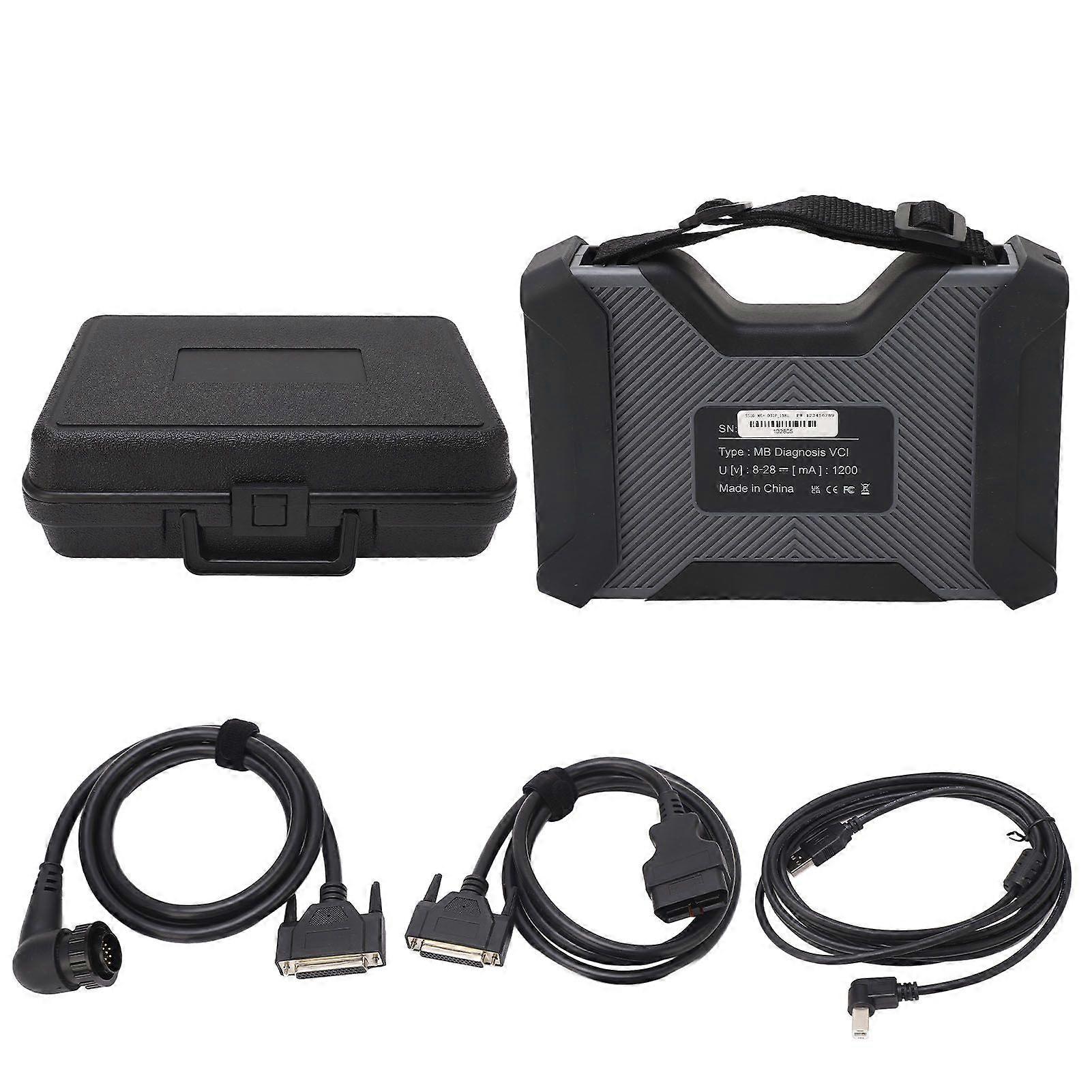 SUPER MB PRO M6+ Wireless Star Diagnosis Tool with Multiplexer Lan and OBD2 16pin Cable Replacement for Benz