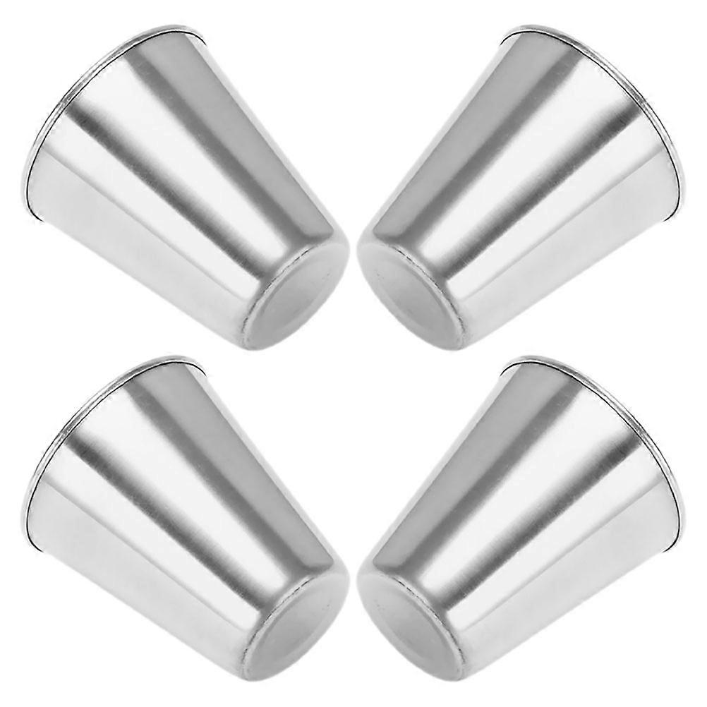 Shot Cups Set Unbreakable Metal Mug For Travel Adventures Holding Sauces 4Pcs