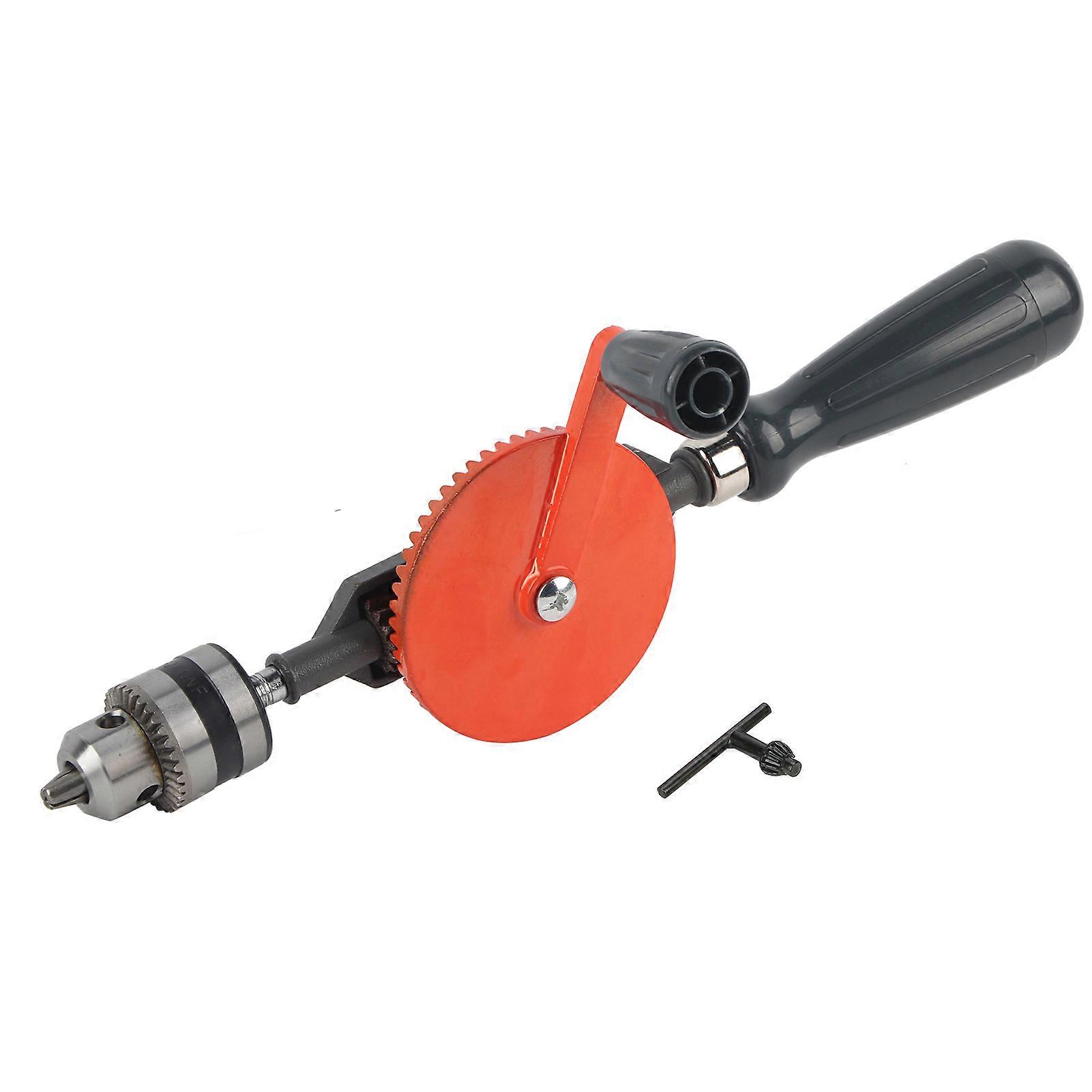 Perceuse à manivelle portative 3/8" Mini perceuse manuelle à double pignon pour bois et plastique