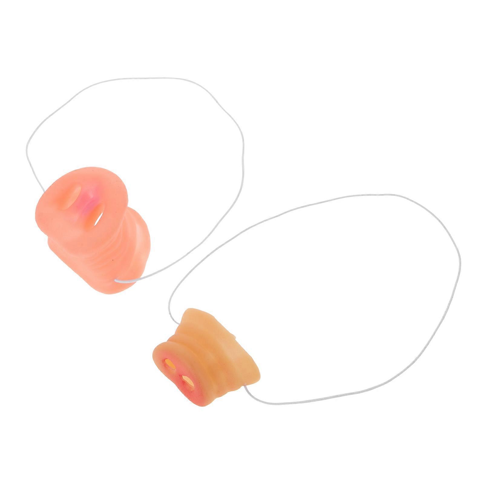 Pig Nose Vinyl Pig Nose Cosplay Prop for Party Use 4Pcs Set
