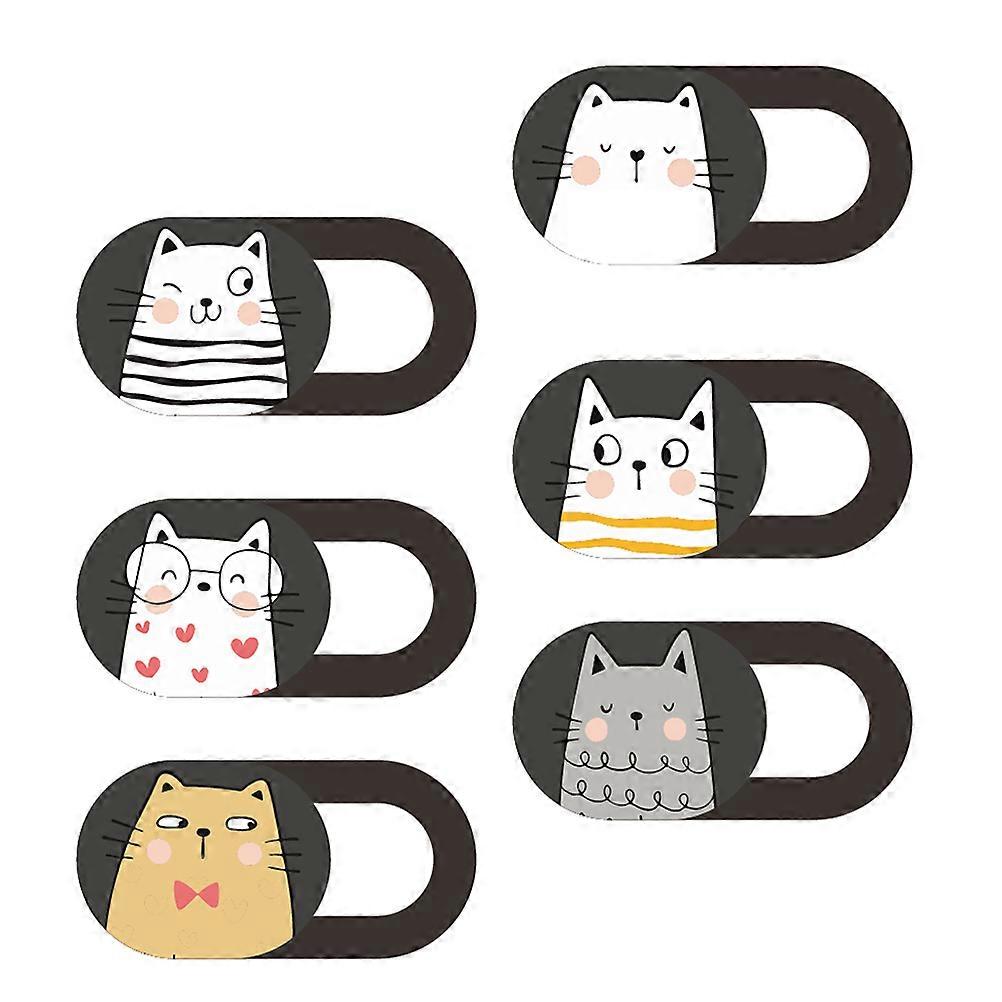 Camera Privacy Cover Webcam Cover Slide for Laptop Camera Assorted Color Abs Material with Privacy Protection 6Pcs