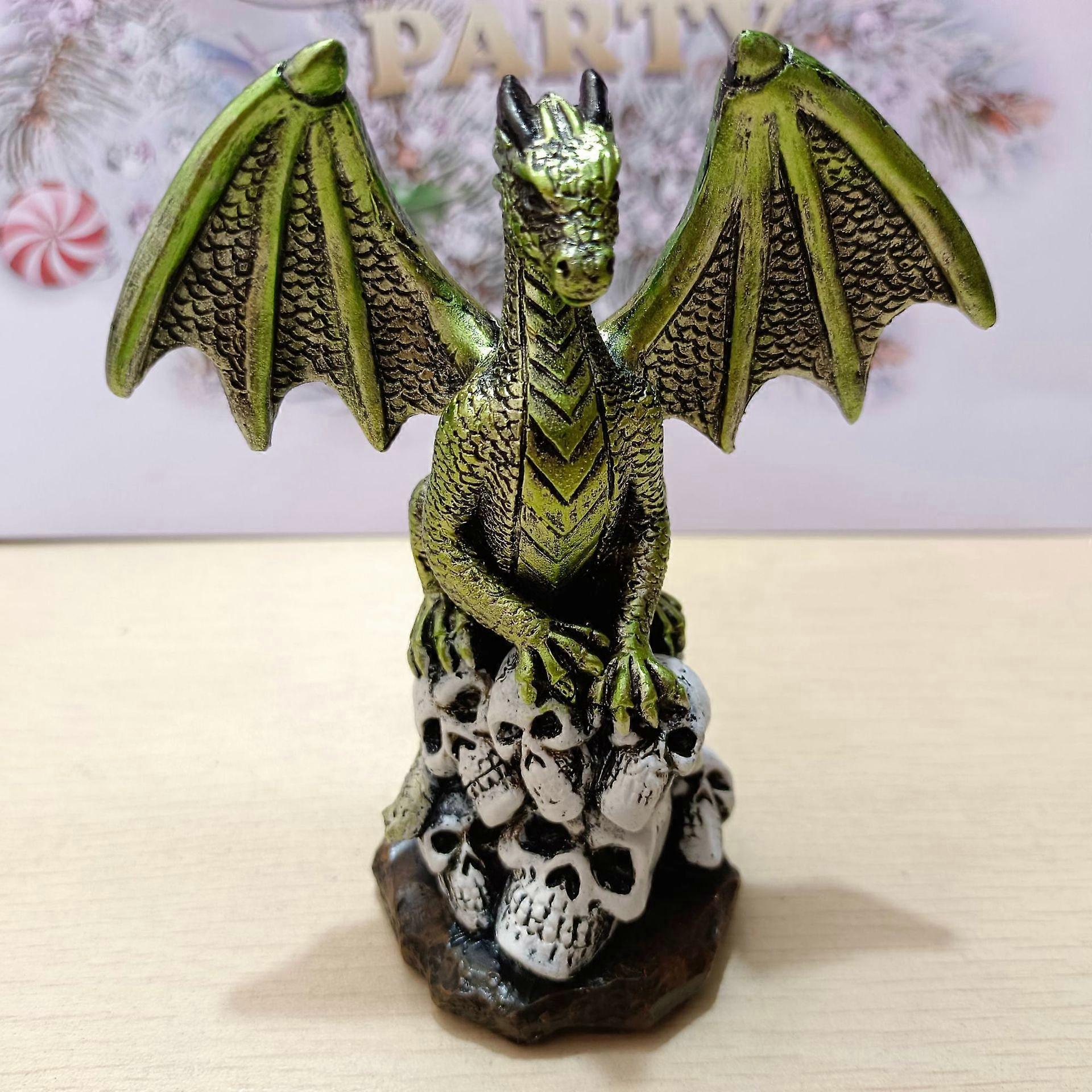 1PC resin dragon statue tabletop ornament