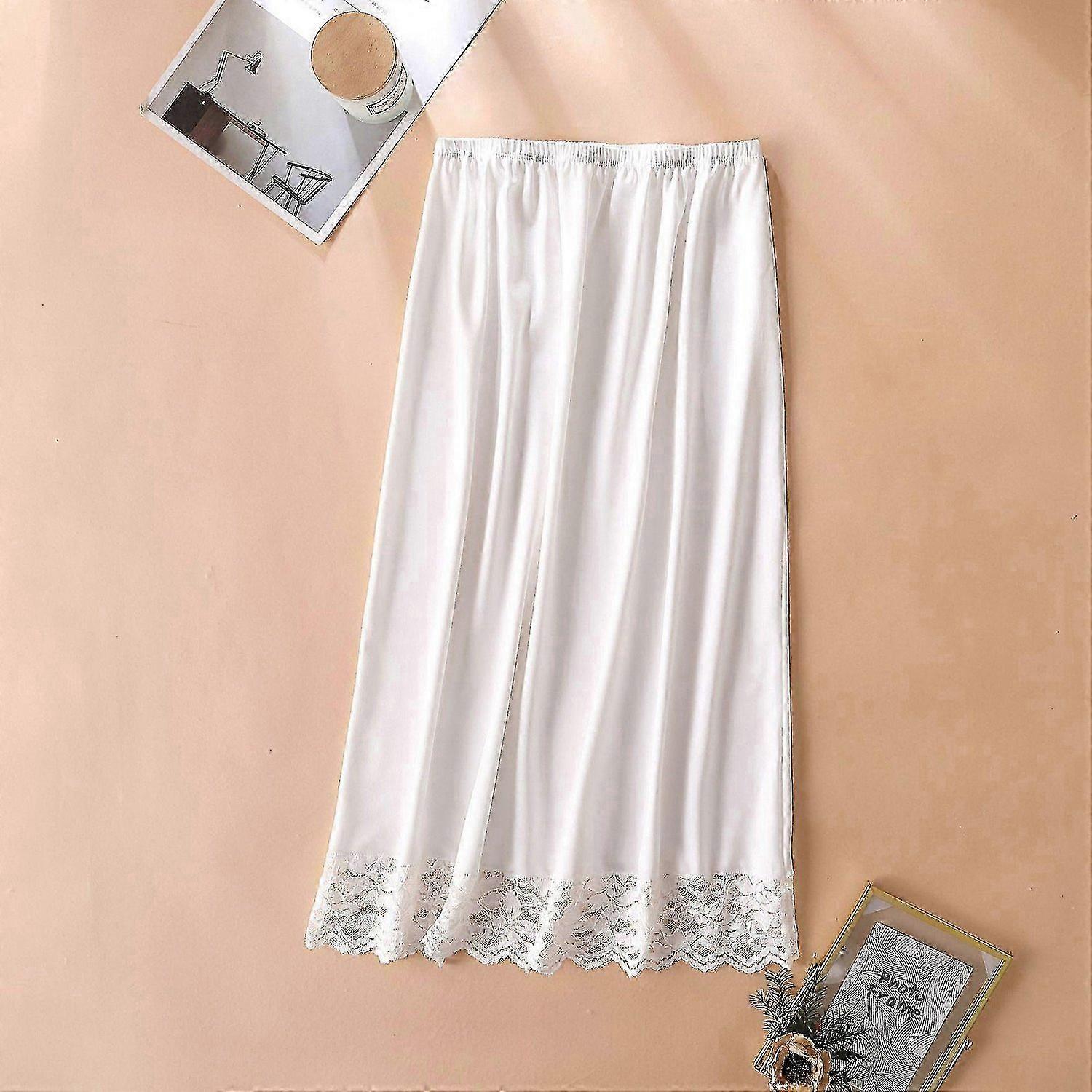 Ladies' Lace-Trimmed Modal Half Slip with Petticoat Design for Comfort and Style